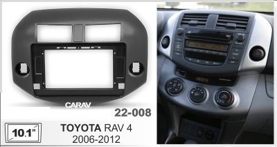 Автомагнитола Toyota RAV4 2006-2012, (ASC-10MB 6/128, 22-008, WS-MTTY06), 10", серия MB, арт.TOY104MB 6/128