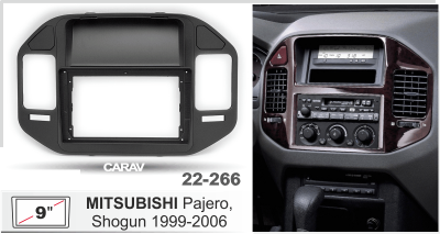 Mitsubishi Pajero, Shogun 1999-2006, 9", арт. 22-266