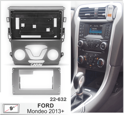Автомагнитола Ford Mondeo 2013-2016 (ASC-09MB8 2/32, 22-632, WS-MTFR08) 9", серия MB, арт.FRD904MB8 2/32