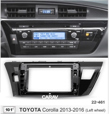 Автомагнитола Toyota Corolla 2013-2016, E160, (ASC-10MB8 2/32, 22-461 (22-013), WS-MTTY06), 10", серия MB, арт.TOY1032MB8 2/32