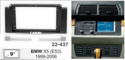 BMW X5 (E53) 1999-2006, 9", арт.22-437
