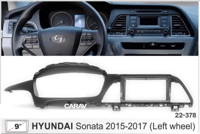 Автомагнитола Hyundai Sonata 2015-2017, (ASC-09MB 3/32, 22-378, WS-MTKI08, WS-MTKI10), 9", серия MB, арт.HYD910MB 3/32