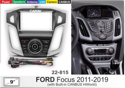 Автомагнитола Ford Focus III 2011+, (ASC-09MB 6/128, 22-815(22-645 WM), WS-MTFR08), 9", серия MB, арт.FRD905BM 6/128 тип2