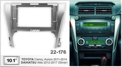 Автомагнитола Toyota Camry, Aurion 2011-2014, (ASC-10MB 2/32, 22-176, WS-MTTY06) 10", серия MB, серебр, арт.:TOY1011MB 2/32