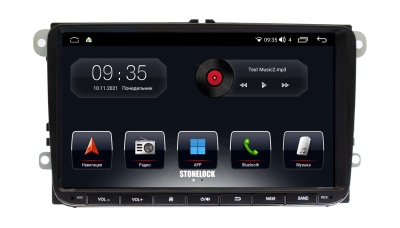 Автомагнитола VW универсальная, Android 10, 6Gb+128Gb, экран 9", серия MB, арт.VW900UN MB 6/128