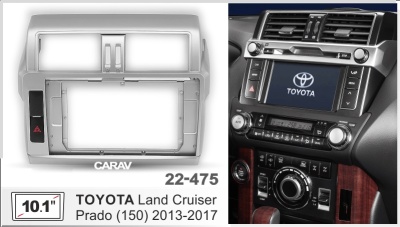 Toyota Land Cruiser Prado (150) 2013-2017, 10", арт. 22-475