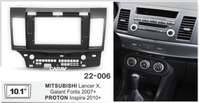 Автомагнитола Mitsubishi Lancer Х, Galant 2007+, (ASC-10MB8 2/32, 22-006, WS-MTMT06), 10", серия MB, арт. MSB103MB8 2/32