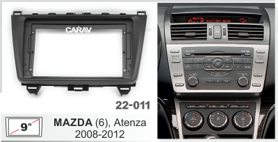 Автомагнитола Mazda(6), Atenza 2008-2012 (ASC-09MB8 2/32, 22-011,WS-MTMZ03) 9", серия MB, арт.MZD901MB8 2/32
