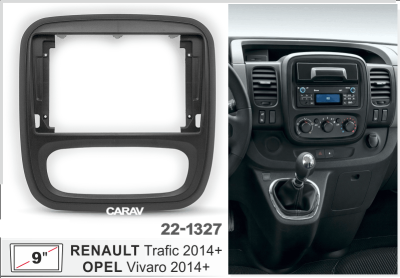 Renault Trafic 2014+ / OPEL Vivaro 2014-2019, 9", арт. 22-1327