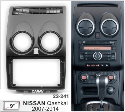 Nissan Qashkai 2007-2014 (J10), 9", арт. 22-241