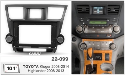 Автомагнитола Toyota Highlander 2008-2013, (ASC-10MB8 2/32, 22-099, WS-MTTY06), 10", серия MB, арт.TOY111MB8 2/32