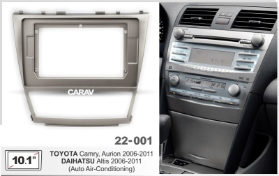 Toyota Camry Aurion 2006-2011/Daihats Altis 2006-2011(Климат), 10", арт. 22-001