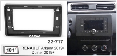Renault Arkana 2019+, Duster 2019+, 10.1", арт. 22-717