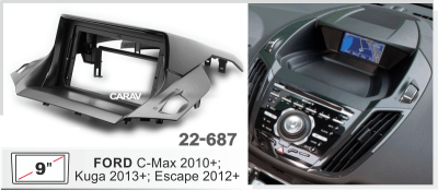 Автомагнитола Ford Kuga 2013+; C-Max 2010+; Escape 2012+ (ASC-09MB8 2/32, 22-687, WS-MTFR08) 9", серия MB, арт.FRD901MB8 2/32